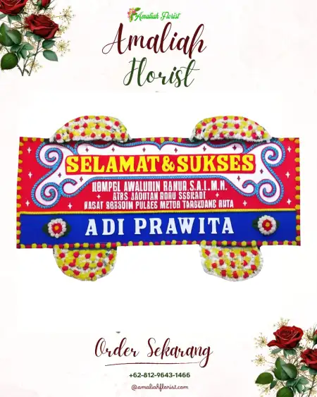 Papan Bunga Ucapan Selamat Pakisarum